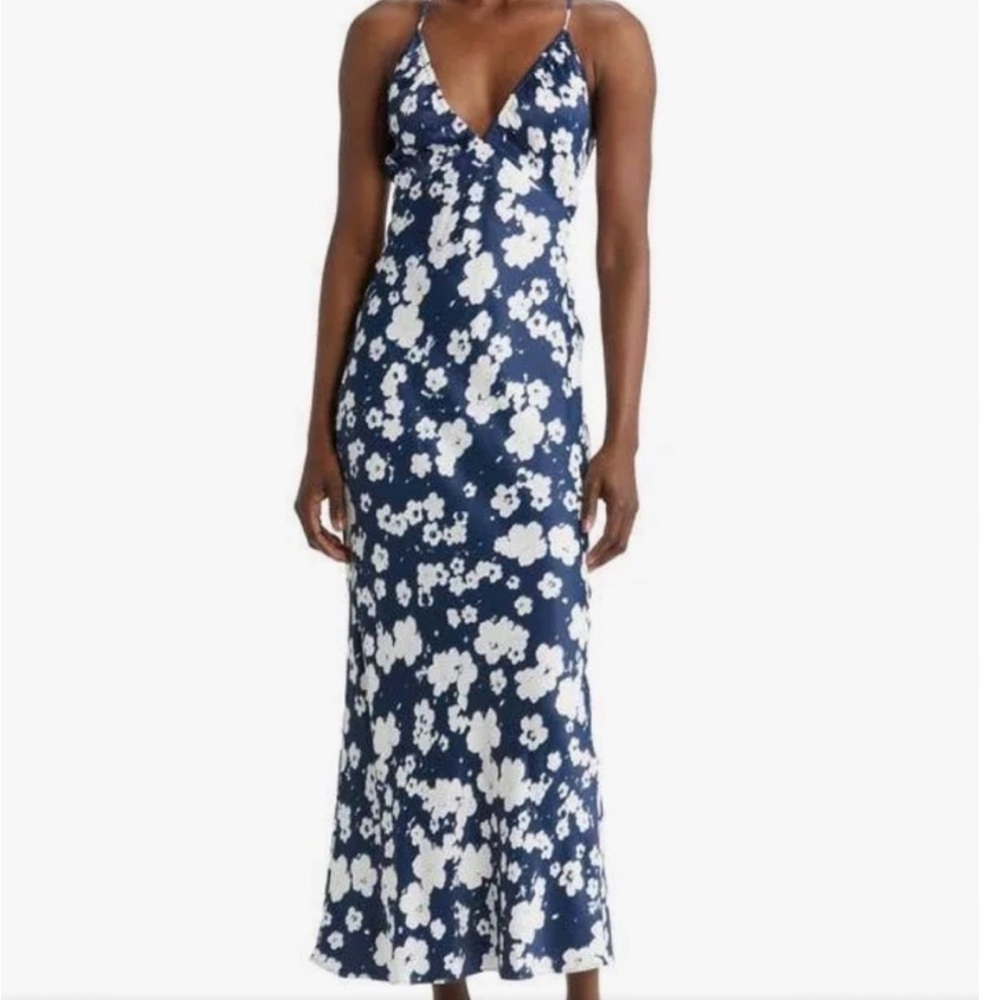 & Other Stories Satin Midi Dress